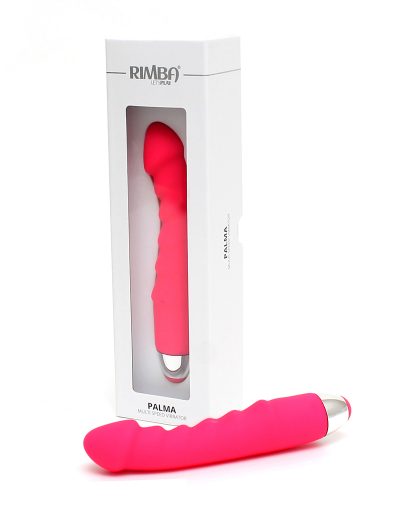 Palma Realistic Ribbed Vibrator Pink