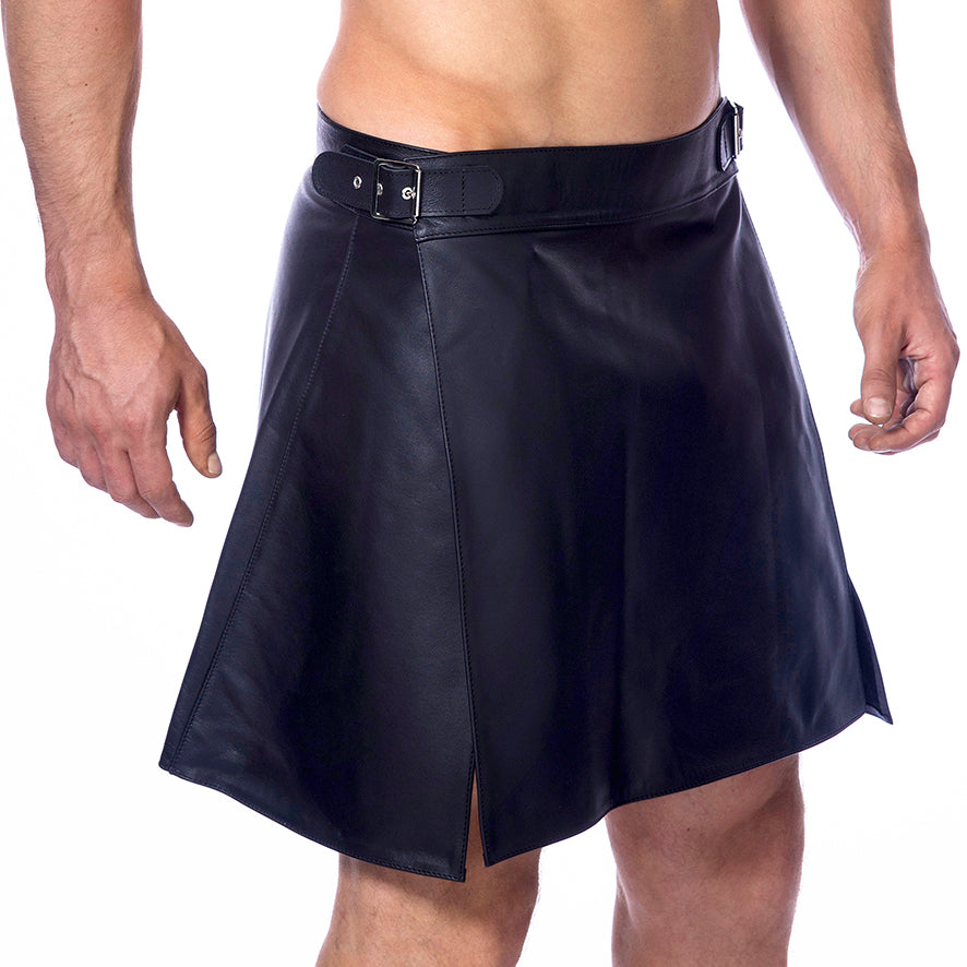 Mens Leather Skirt Kilt