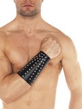 Leather Arm Gauntlet with Stud Rivets