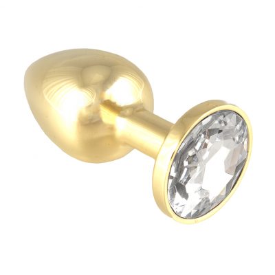 Gold Butt Plug w/ Crystal