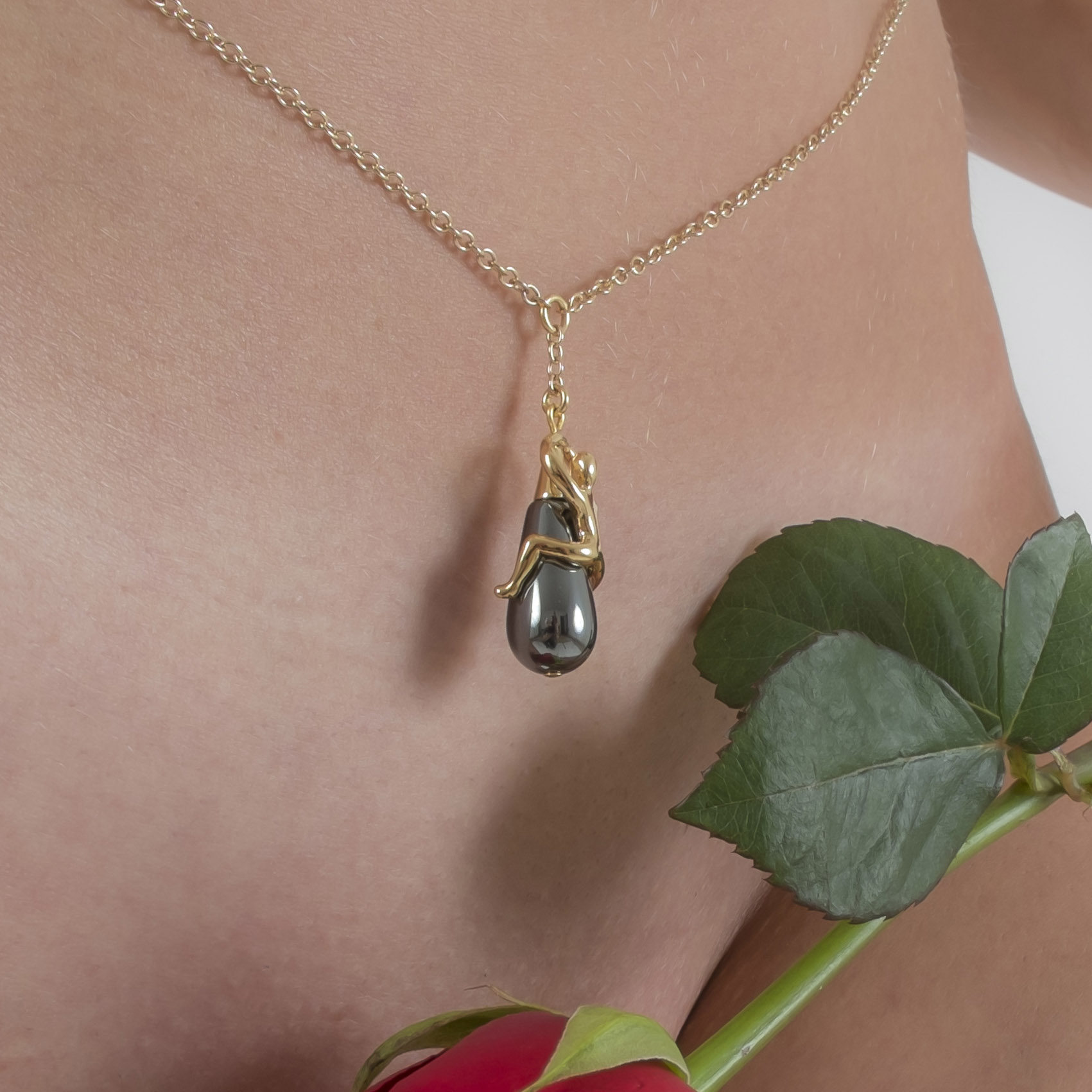 CHT132 Gold Secret Passion Pendant Waist Chain