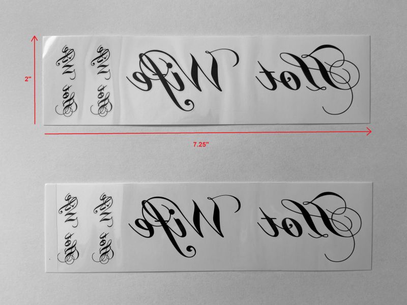 KIT-053 HOT WIFE temporary tattoo by KINK INK TATTOOS - Image 2