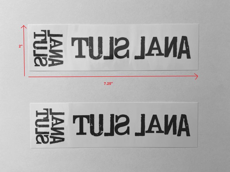 KIT-066 ANAL SLUT temporary tattoo by KINK INK TATTOOS - Image 3
