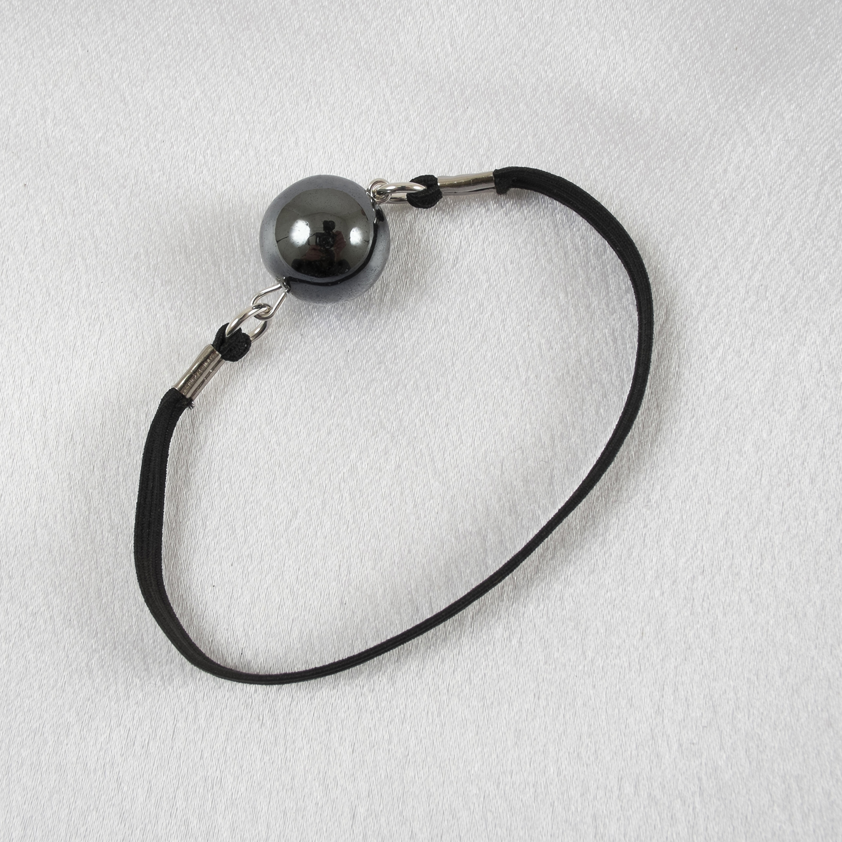 BH183 Silver Hematite Ball Penis Band - Image 2