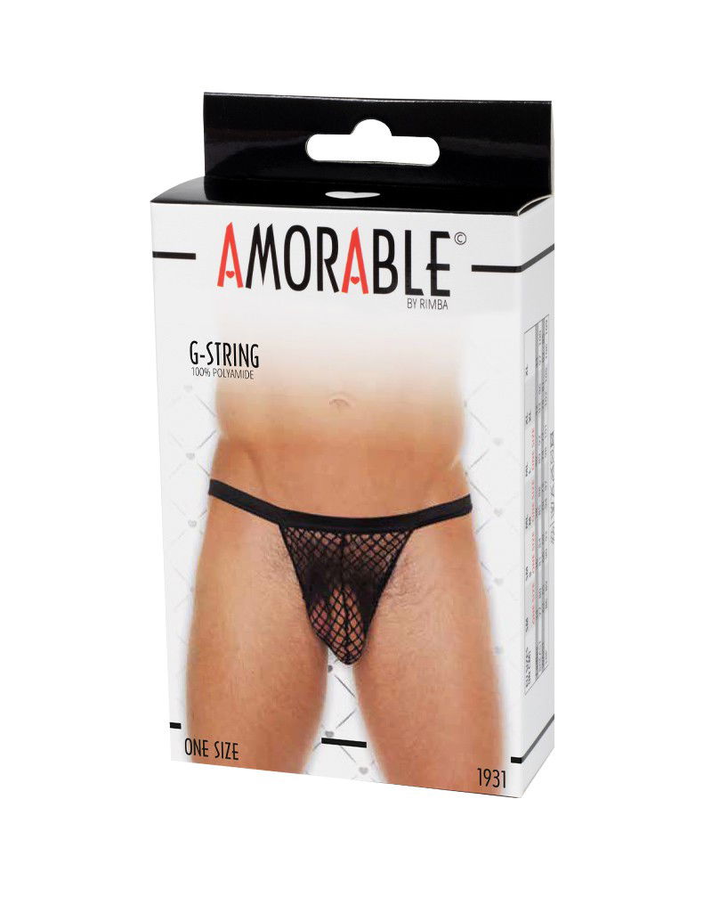 Amorable by Rimba - Net thong - One Size - Black - Image 2