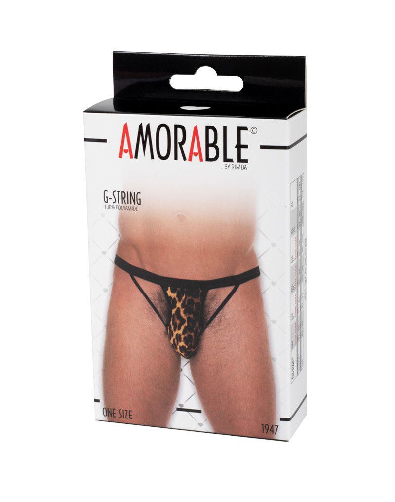 Amorable by Rimba - Open thong - One Size - Leopard Print - Image 2