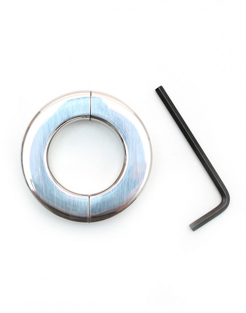 Rimba Bondage Play - Stainless Steel Ballstretcher with Allen Key (height 1.5 cm) - Image 2