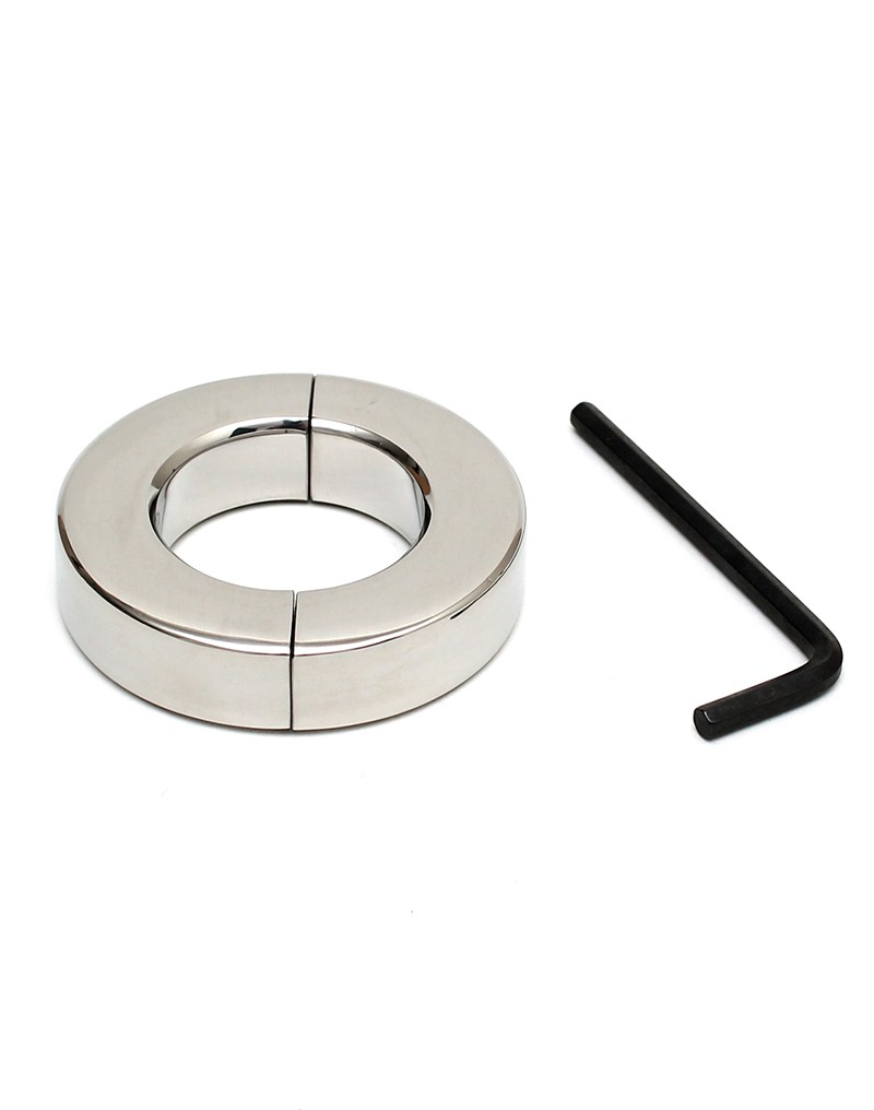 Rimba Bondage Play - Stainless Steel Ballstretcher with Allen Key (height 1.5 cm)