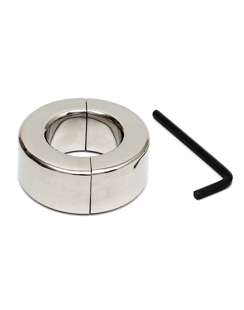 Rimba Bondage Play - Stainless Steel Ballstretcher with Allen Key (height 2.5 cm)