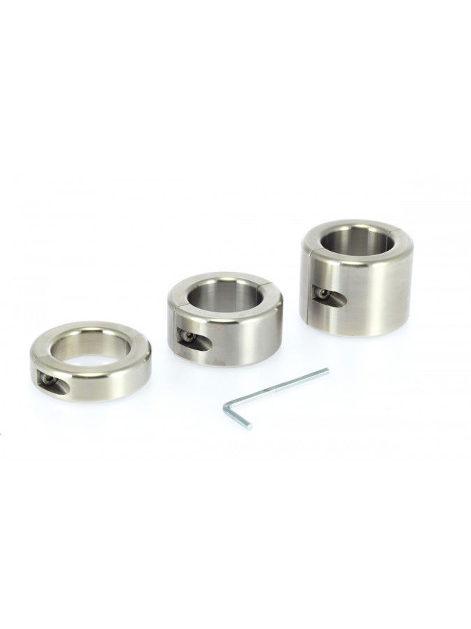 Rimba Bondage Play - Stainless Steel Ballstretcher with Allen Key (height 4 cm) - Image 2