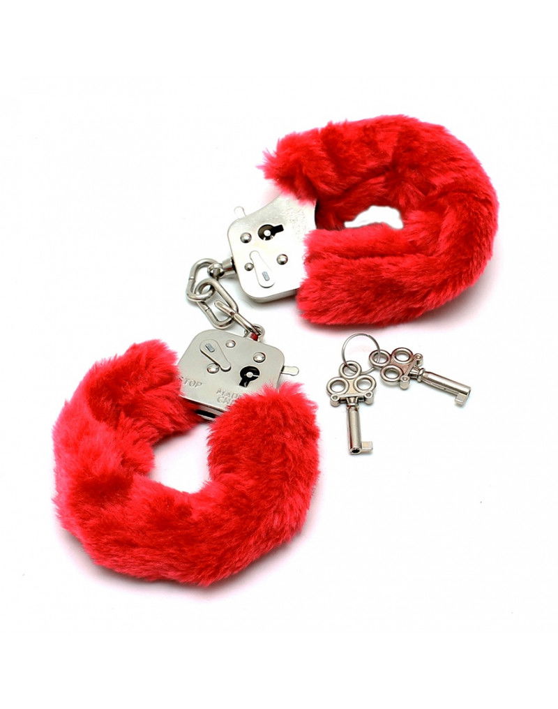 Rimba - Police Handcuffs with Red Fur - Image 2